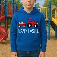 Happy Easter Truck Kids Hoodie thumb 2