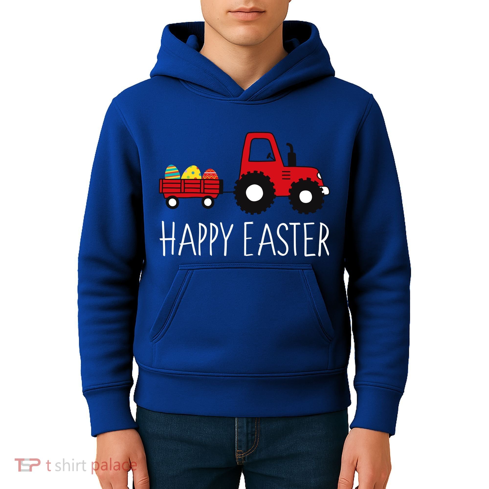 Happy Easter Truck Kids Hoodie