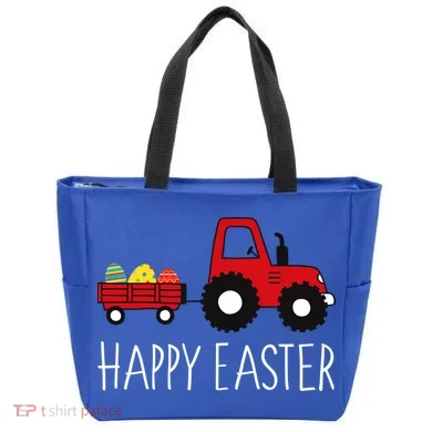 Happy Easter Truck Tote Bag