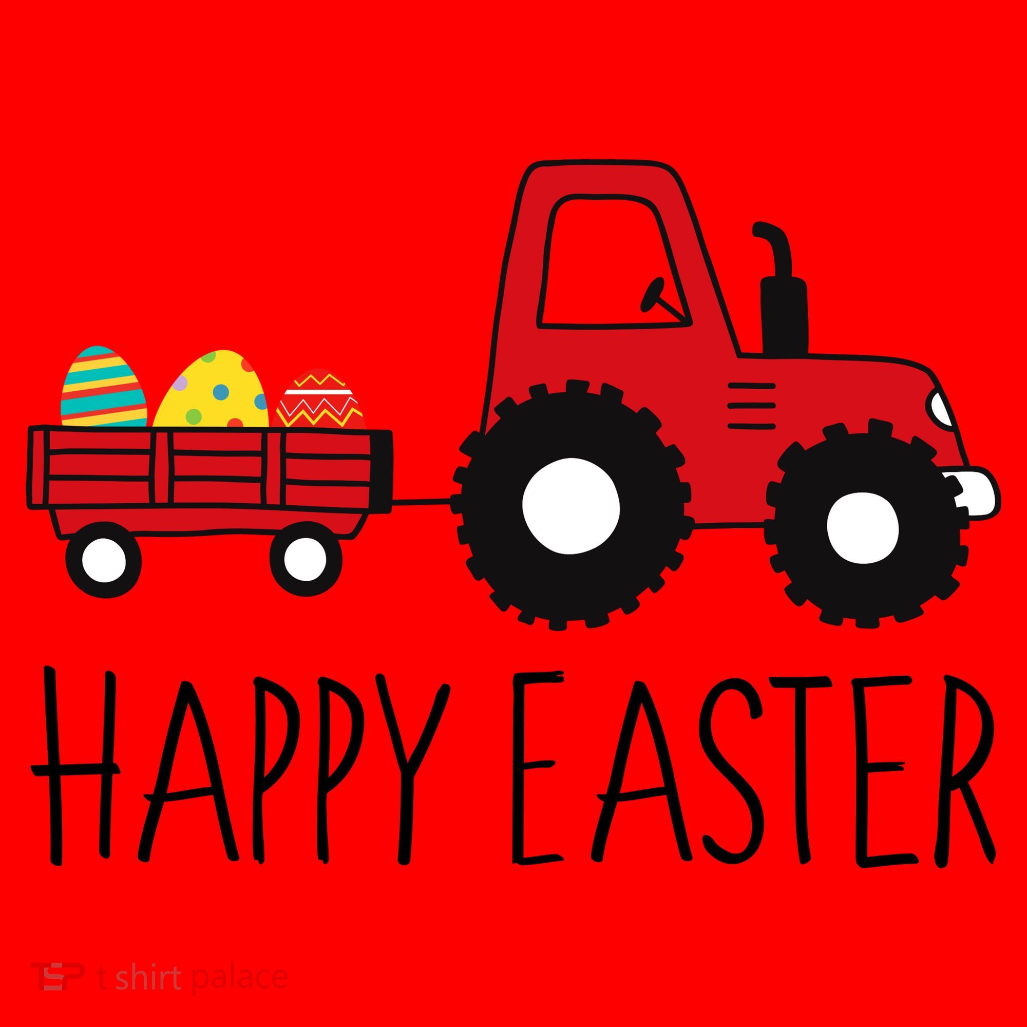 Happy Easter Truck Santa Hat