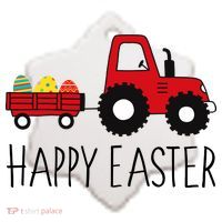 Happy Easter Truck Ceramic Ornament thumb 2