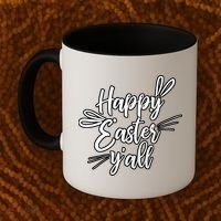 Happy Easter Y'all Bunny Ears Coffee Mug thumb 2