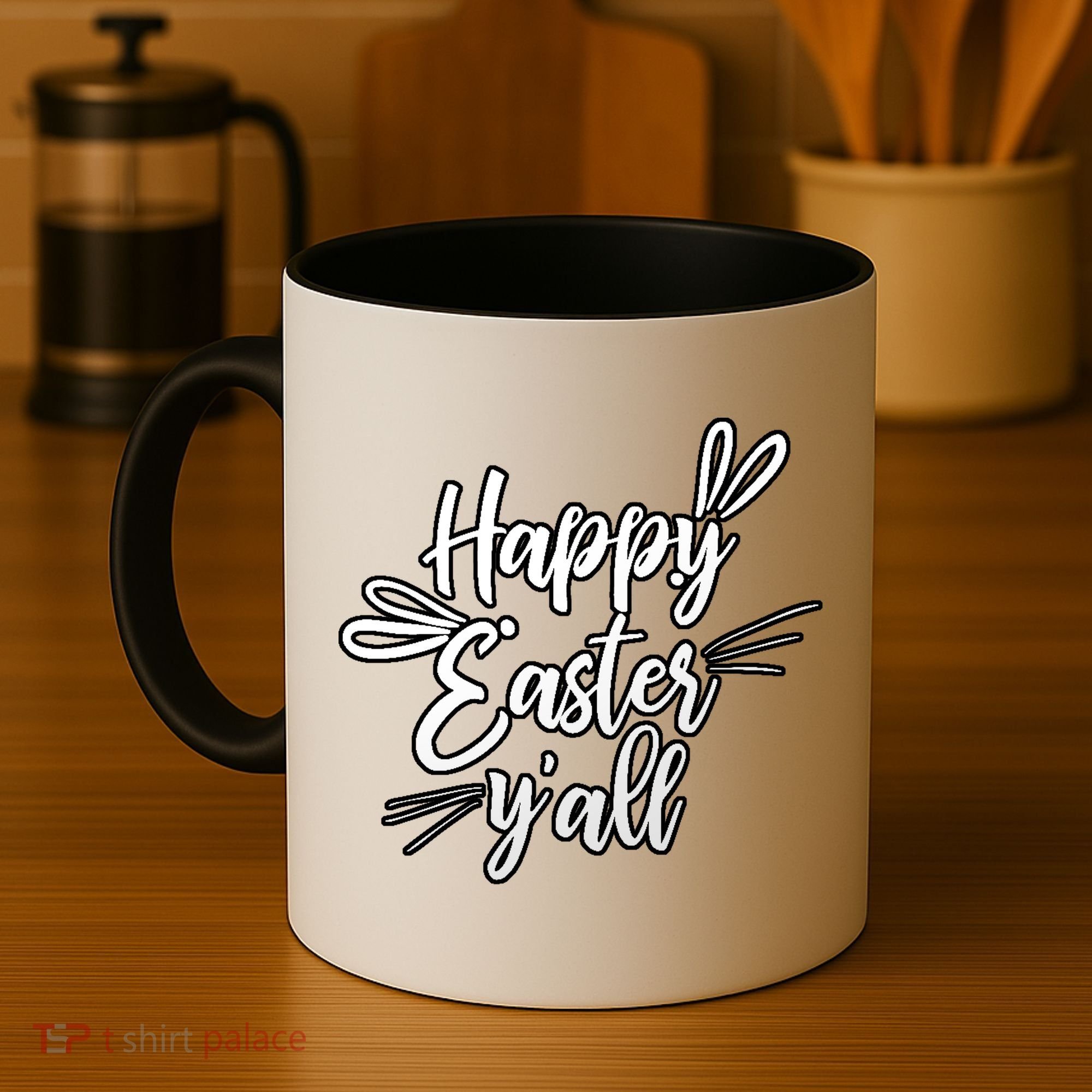 Happy Easter Y'all Bunny Ears Coffee Mug