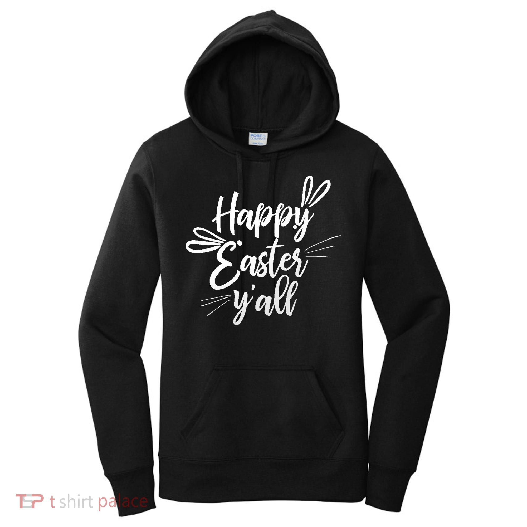 Happy Easter Y'all Bunny Ears Women's Hoodie