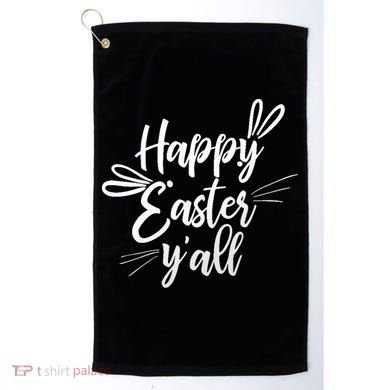 Happy Easter Y'all Bunny Ears Golf Towel