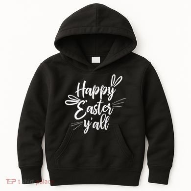 Happy Easter Y'all Bunny Ears Kids Hoodie