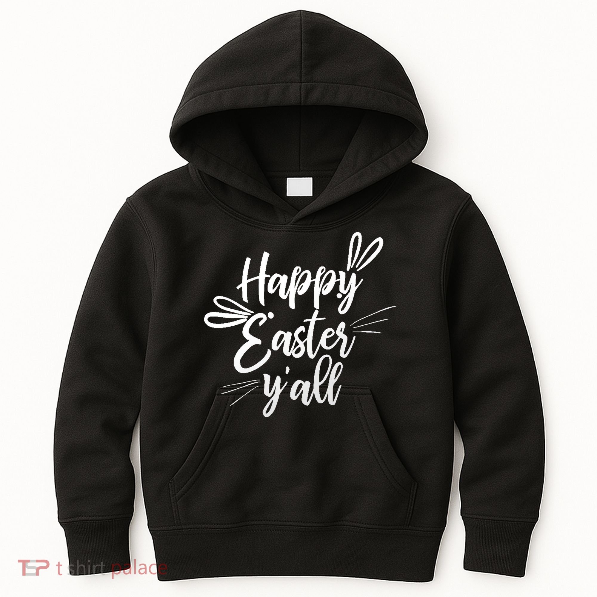 Happy Easter Y'all Bunny Ears Kids Hoodie