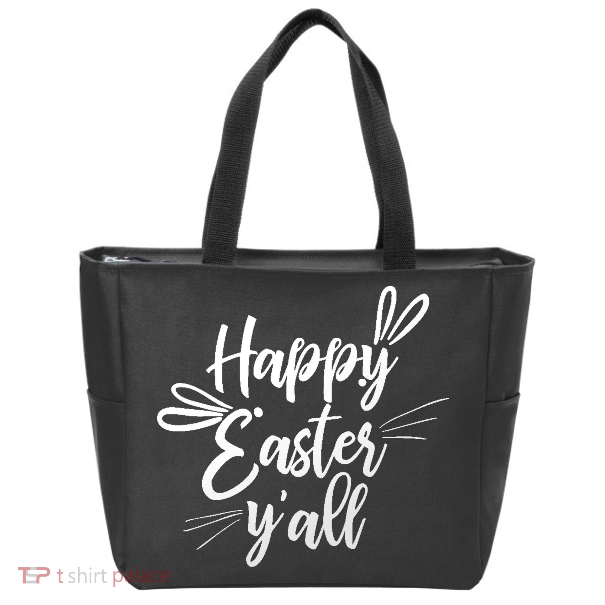 Happy Easter Y'all Bunny Ears Tote Bag