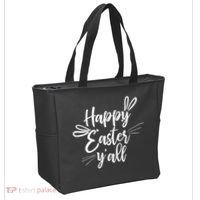 Happy Easter Y'all Bunny Ears Tote Bag thumb 2