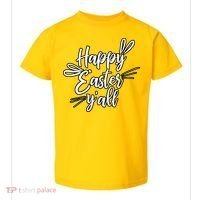 Happy Easter Y'all Bunny Ears Toddler T-Shirt thumb 0