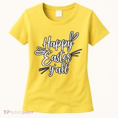 Happy Easter Y'all Bunny Ears Women's T-Shirt
