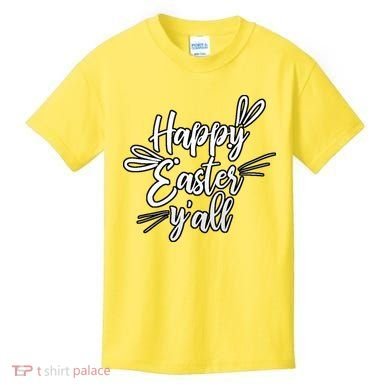 Happy Easter Y'all Bunny Ears Kids T-Shirt