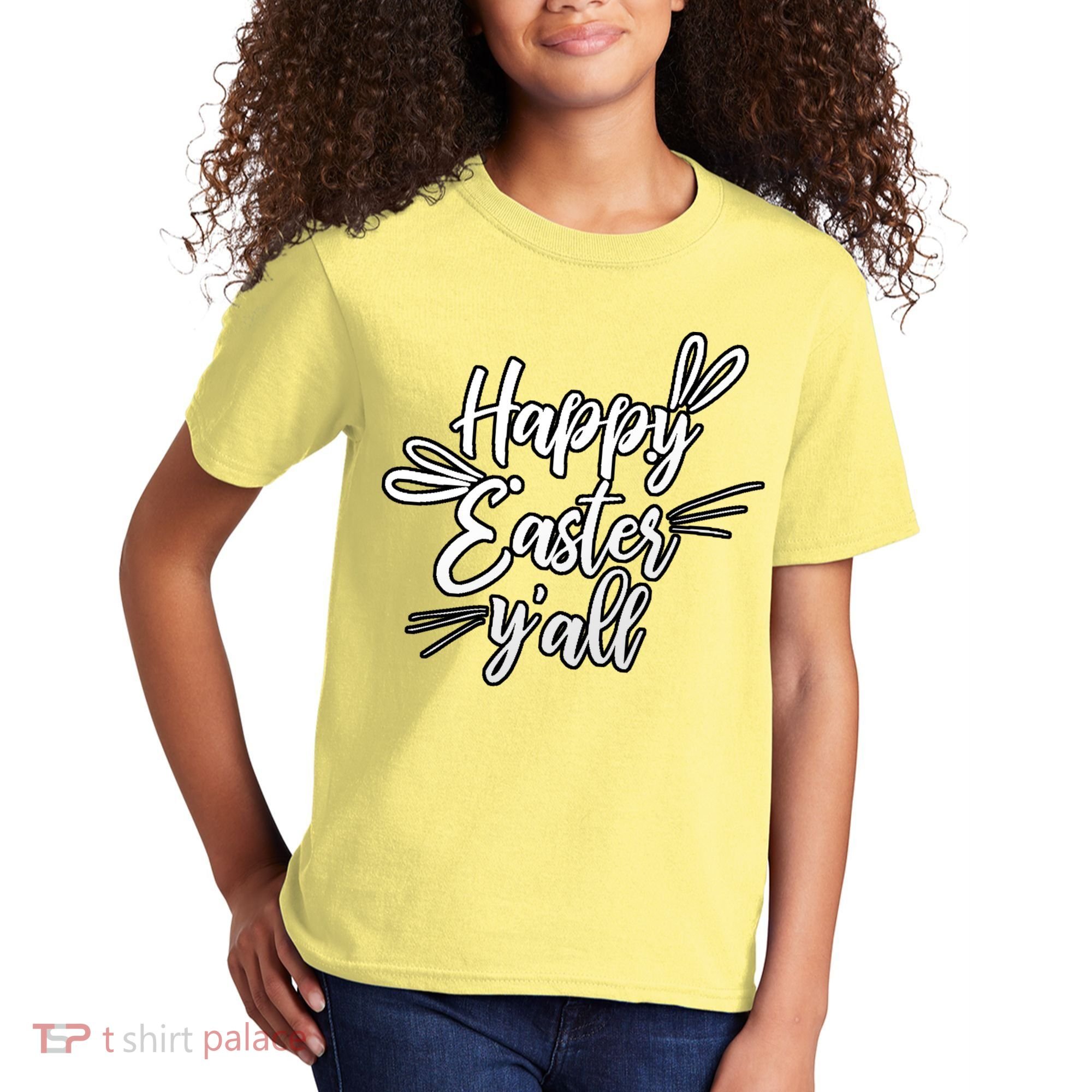 Happy Easter Y'all Bunny Ears Kids T-Shirt