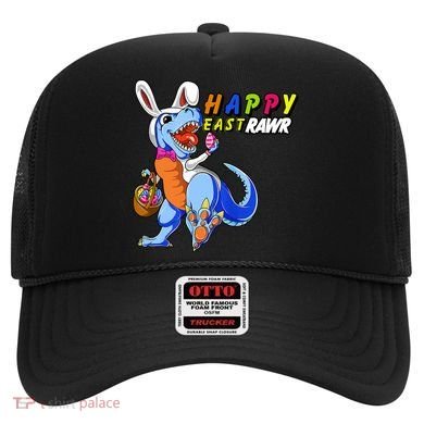 Happy EastRawar T-Rex Dino Easter Eggs Hat