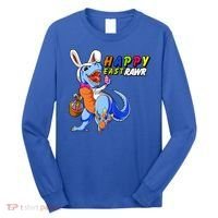 Happy EastRawar T-Rex Dino Easter Eggs Long Sleeve Shirt thumb 0