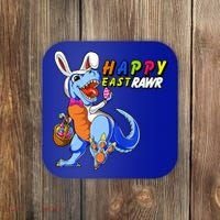 Happy EastRawar T-Rex Dino Easter Eggs Coaster thumb 0