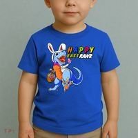 Happy EastRawar T-Rex Dino Easter Eggs Toddler T-Shirt thumb 2