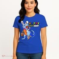 Happy EastRawar T-Rex Dino Easter Eggs Women's T-Shirt thumb 4