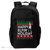 Happy Elfin' Holiday Ugly Christmas Backpack thumb 0