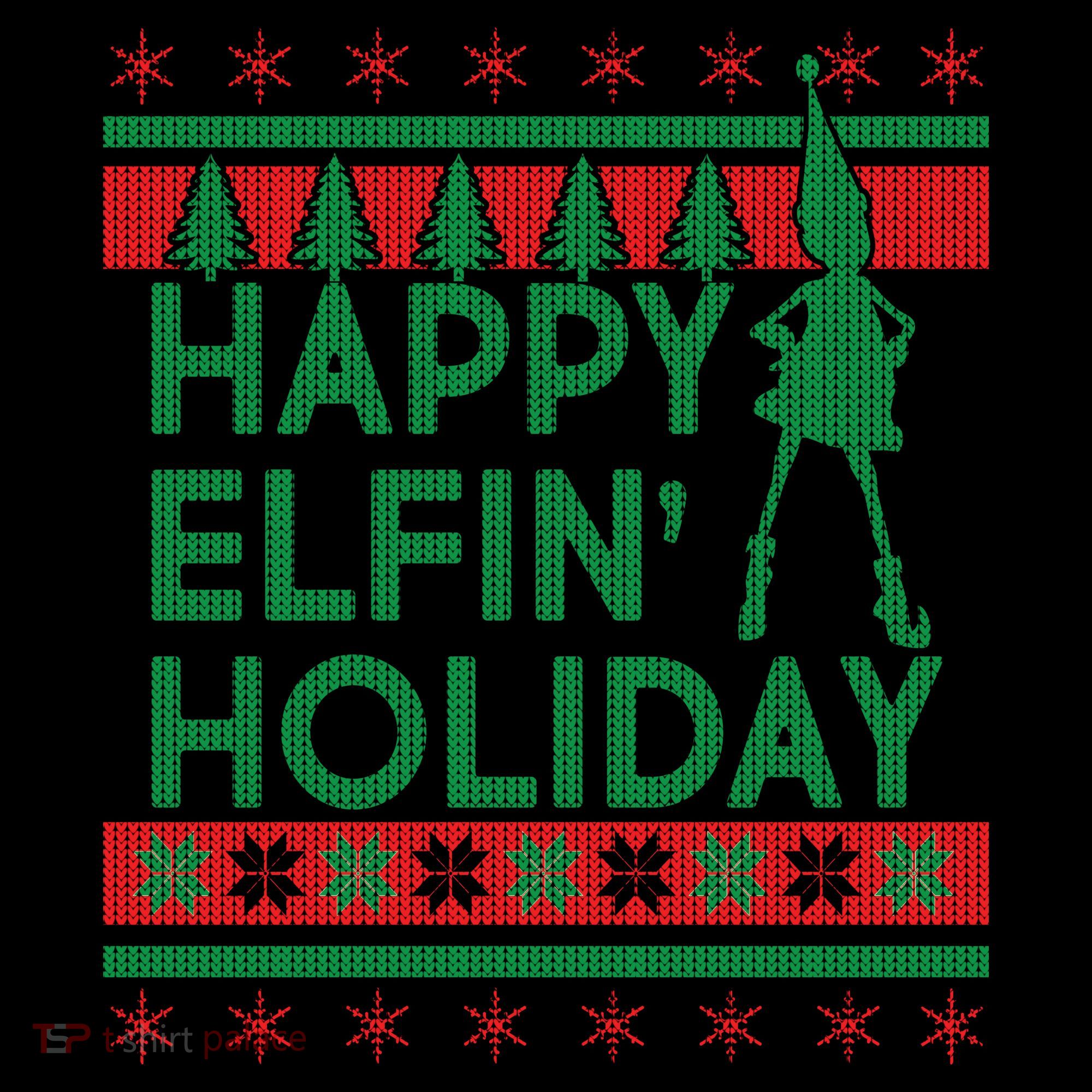 Happy Elfin' Holiday Ugly Christmas Coffee Mug