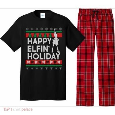Happy Elfin' Holiday Ugly Christmas Pajama Set