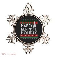 Happy Elfin' Holiday Ugly Christmas Ornament thumb 0