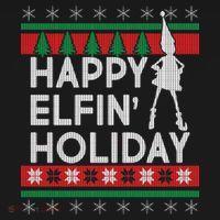 Happy Elfin' Holiday Ugly Christmas Toddler Hoodie thumb 2