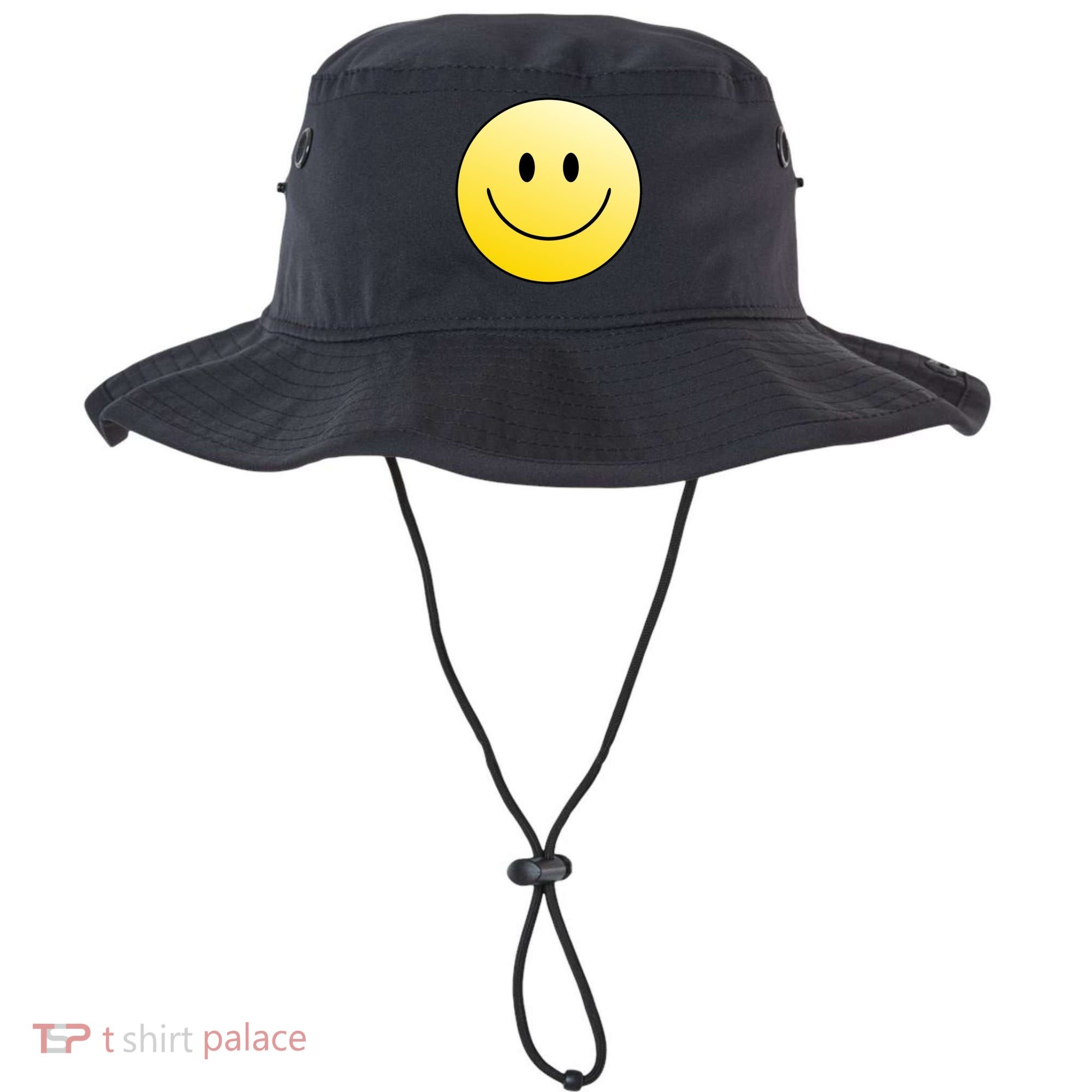 Happy Face Circle Bucket Hat