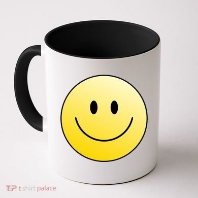 Happy Face Circle Coffee Mug