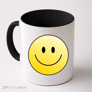 Happy Face Circle Coffee Mug
