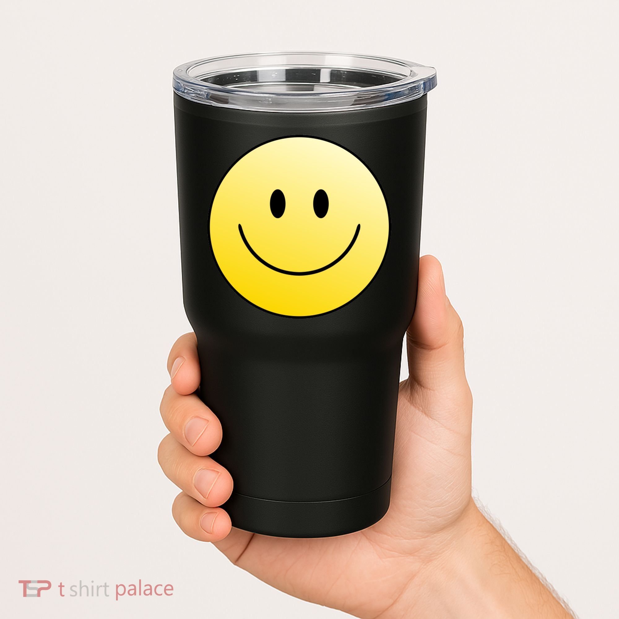 Happy Face Circle Tumbler