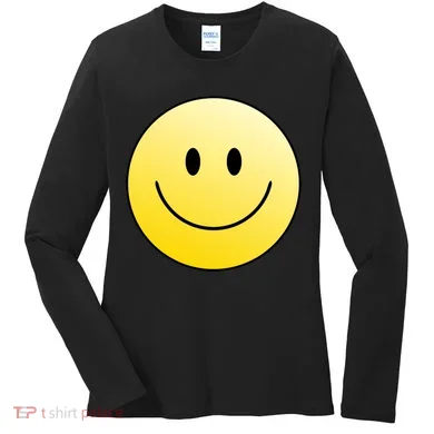 Happy Face Circle Women's Long Sleeve Shirt