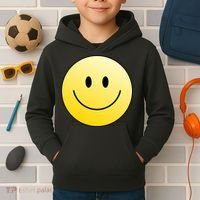Happy Face Circle Kids Hoodie thumb 2
