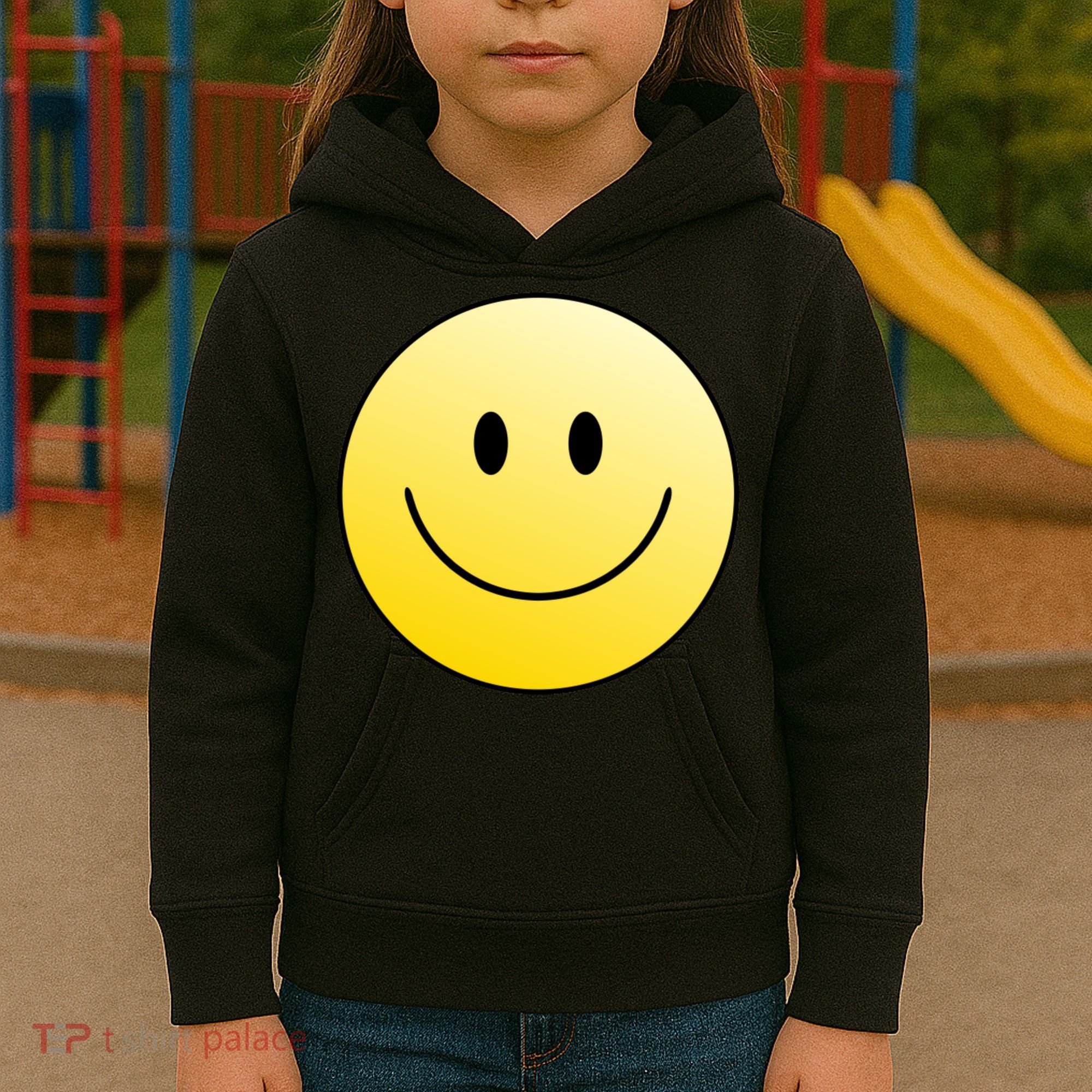Happy Face Circle Kids Hoodie