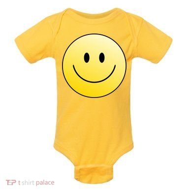 Happy Face Circle Baby Bodysuit