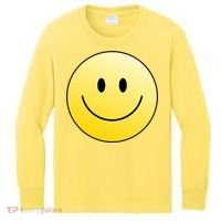 Happy Face Circle Kids Long Sleeve Shirt thumb 0