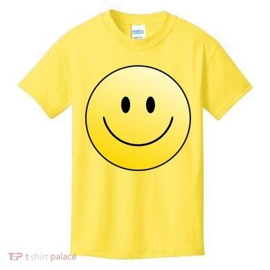 Happy Face Circle Kids T-Shirt