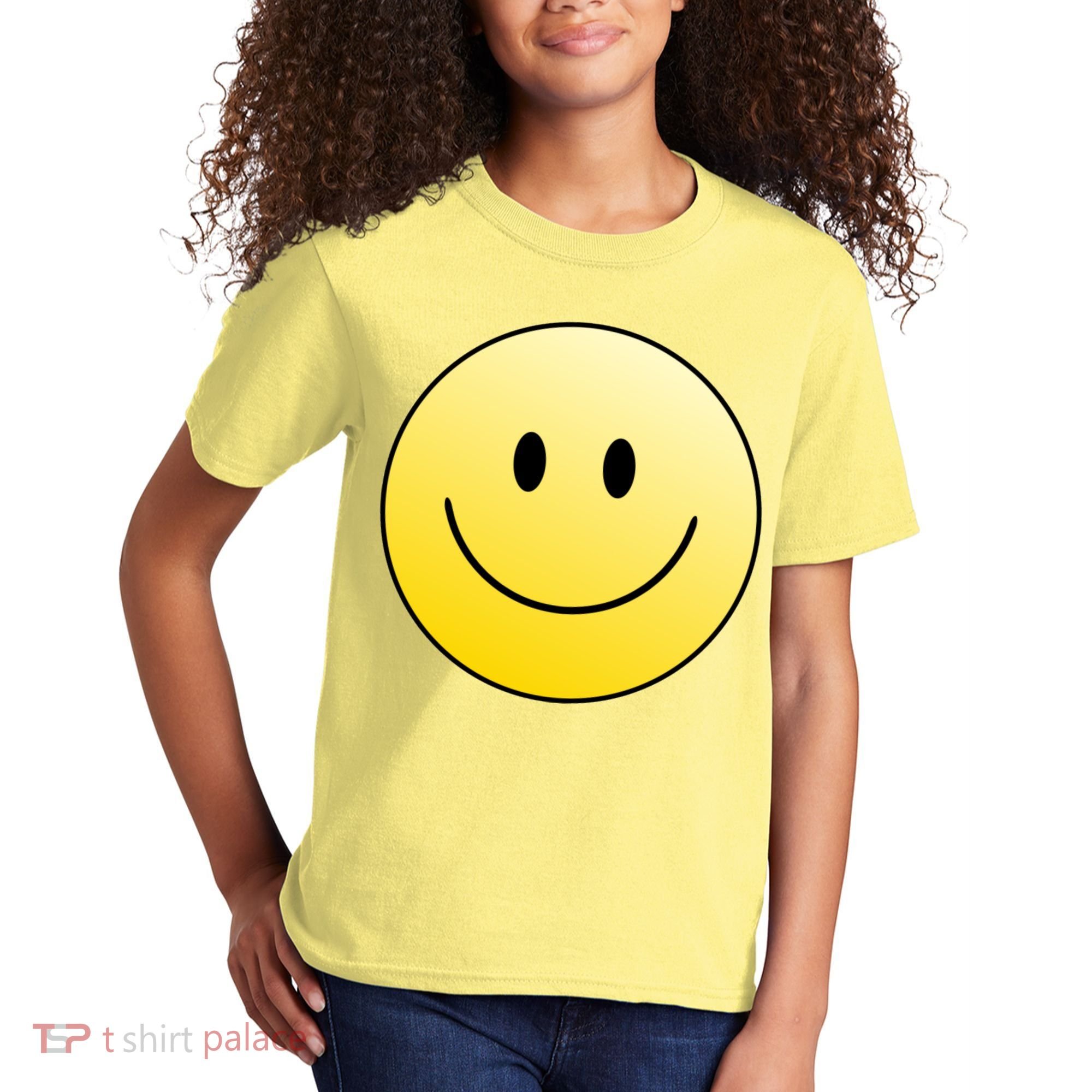 Happy Face Circle Kids T-Shirt