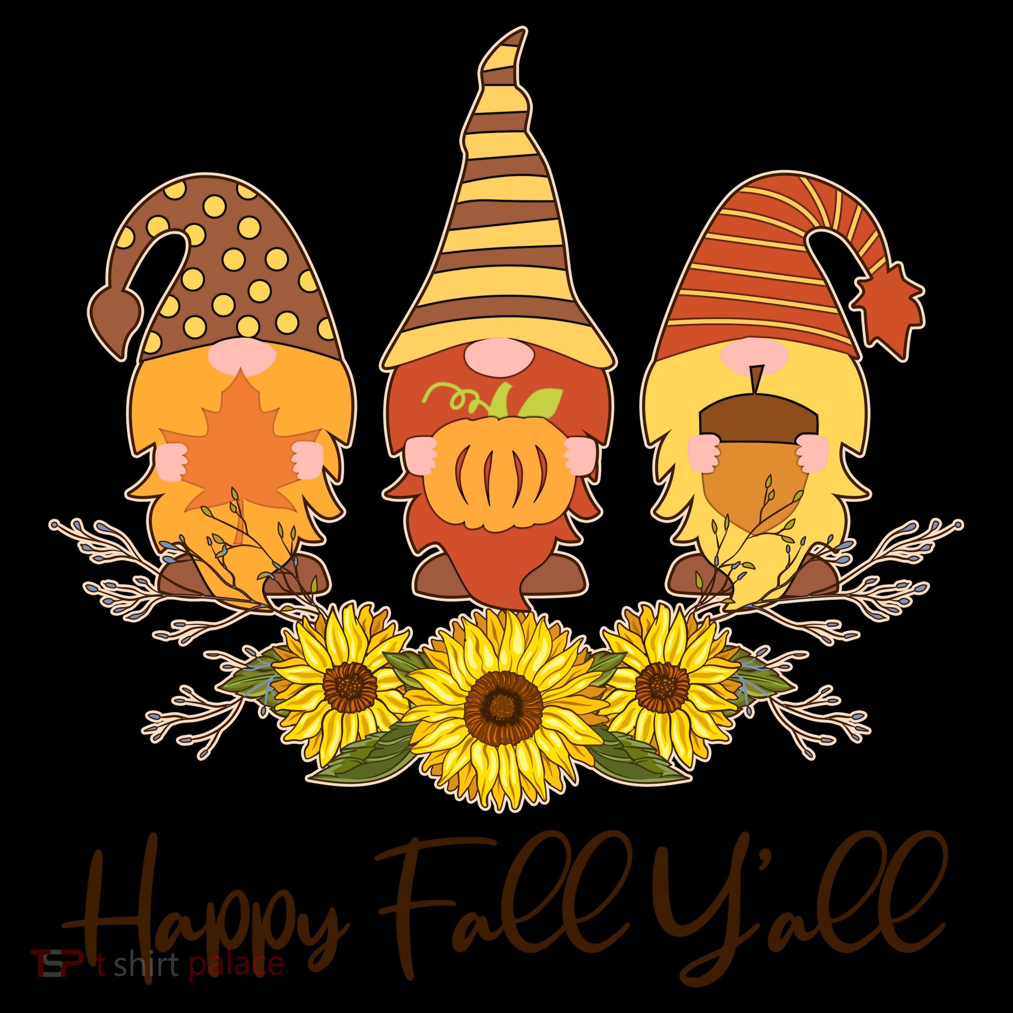 Happy Fall Y'all Cute Autumn Gnomes Coffee Mug