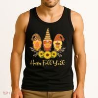 Happy Fall Y'all Cute Autumn Gnomes Tank Top thumb 3