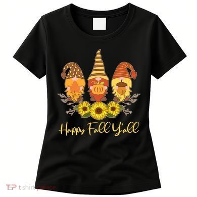 Happy Fall Y'all Cute Autumn Gnomes Women's T-Shirt