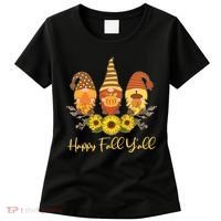 Happy Fall Y'all Cute Autumn Gnomes Women's T-Shirt thumb 0