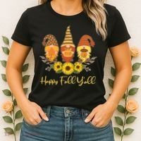 Happy Fall Y'all Cute Autumn Gnomes Women's T-Shirt thumb 2
