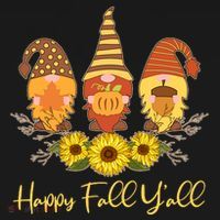 Happy Fall Y'all Cute Autumn Gnomes Women's T-Shirt thumb 6