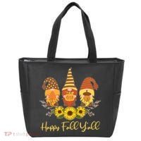 Happy Fall Y'all Cute Autumn Gnomes Tote Bag thumb 0