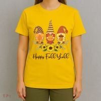 Happy Fall Y'all Cute Autumn Gnomes T-Shirt thumb 4