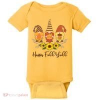 Happy Fall Y'all Cute Autumn Gnomes Baby Bodysuit thumb 0
