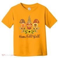 Happy Fall Y'all Cute Autumn Gnomes Toddler T-Shirt thumb 0