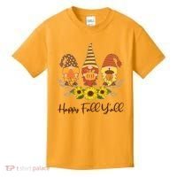 Happy Fall Y'all Cute Autumn Gnomes Kids T-Shirt thumb 0