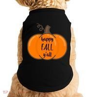 Happy Fall Y'all Pumpkin  Doggie Tank thumb 0
